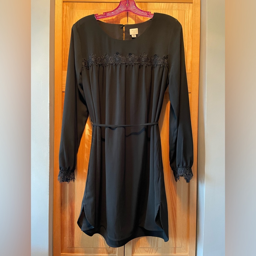 A New Day Women’s Black Dress With Lace Detailing Size XS